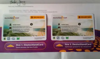 Две Deutschland Card Германия