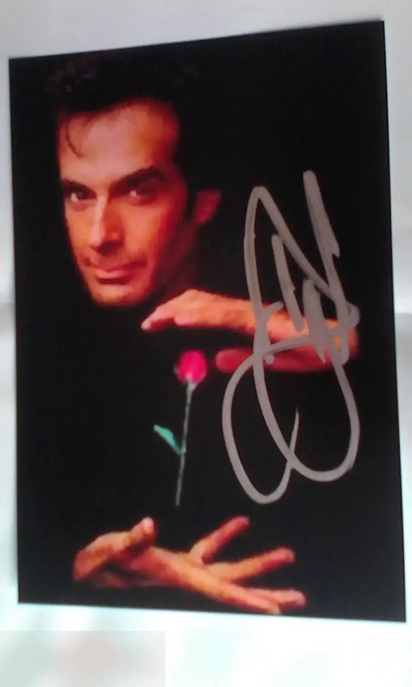 Дэвид Копперфильд автограф на фото