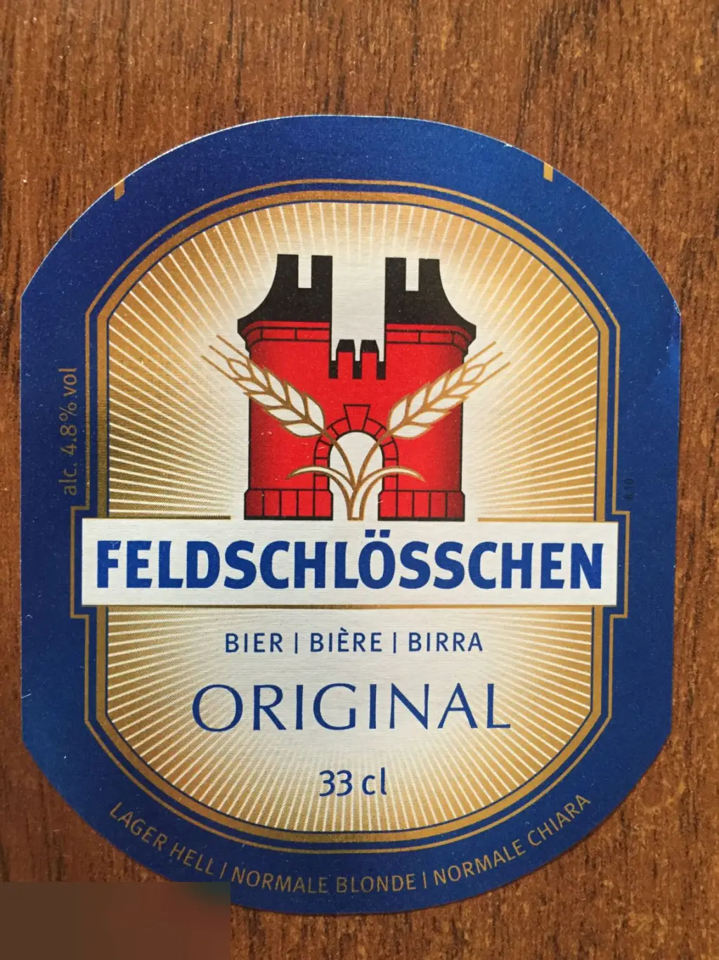 Feldschlosschen этикетка