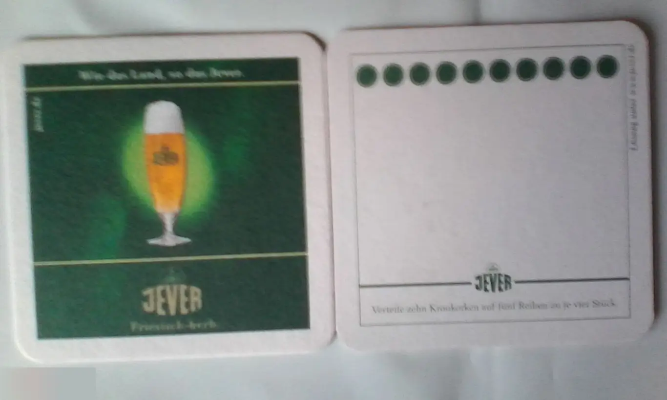 Подставка бирдекель Jever Германия