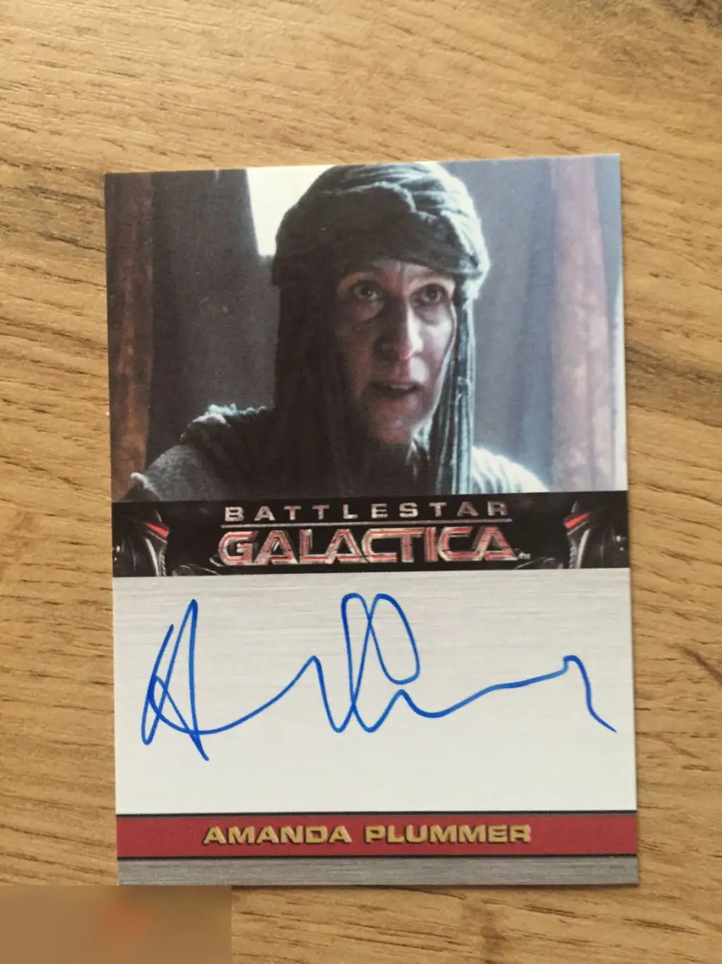 Аманда Пламмер лимитированная карточка с автографом Звёздный крейсер «Галактика»