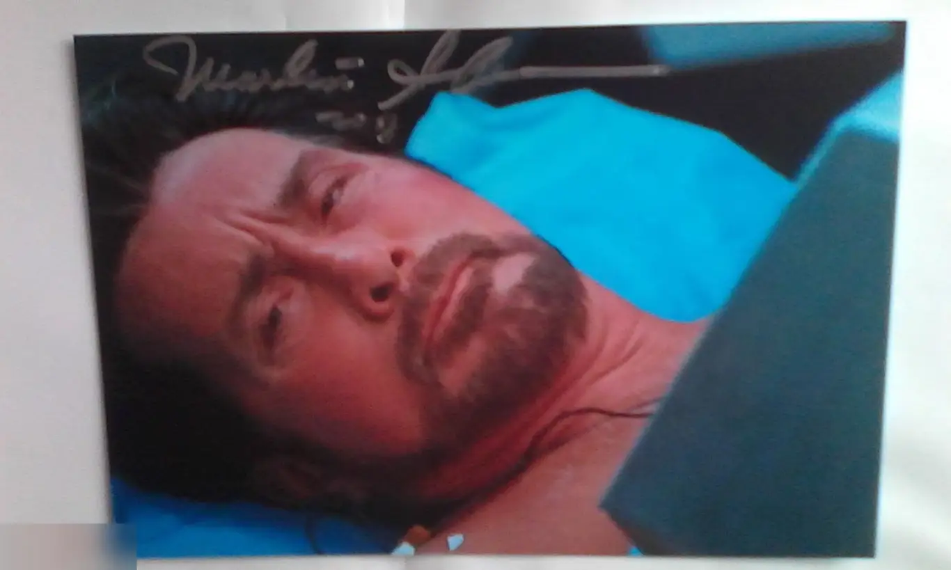 Мартин Шин автограф на фото Спаун