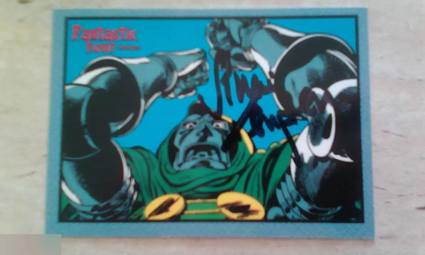 Саймон Темплман автограф на карточке