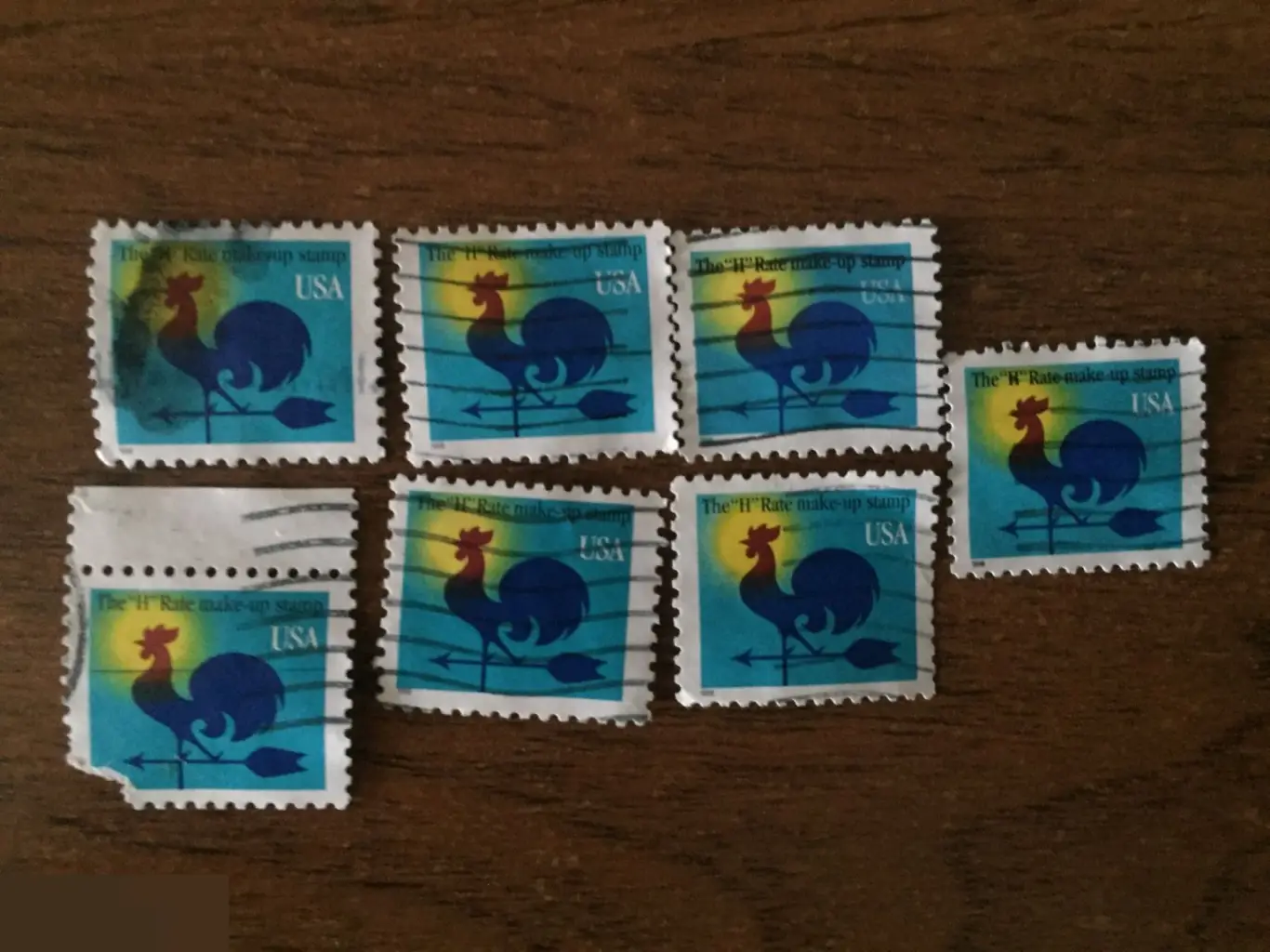 Флюгер петух США 7 почтовых марок USA
