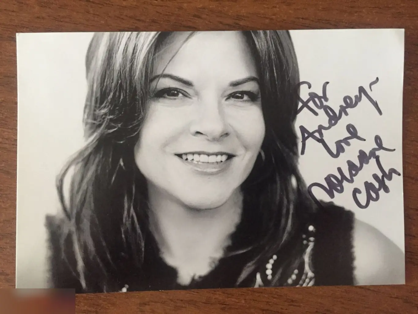 Розанна Кэш автограф на фото