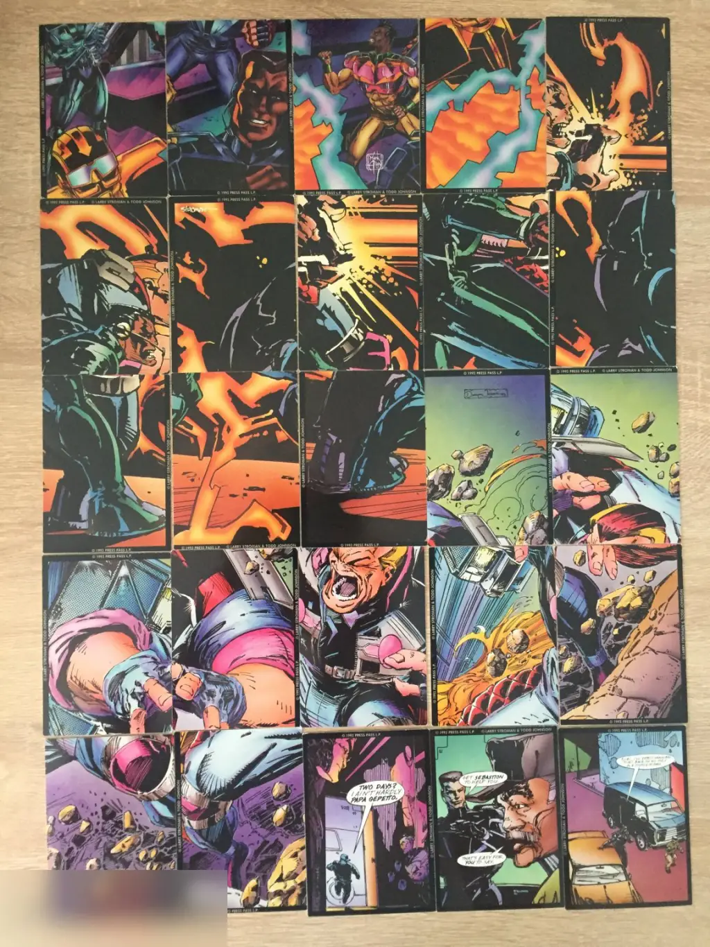 Larry Stroman & Todd Johnson 88 коллекционных карточек Press Pass 1993 5