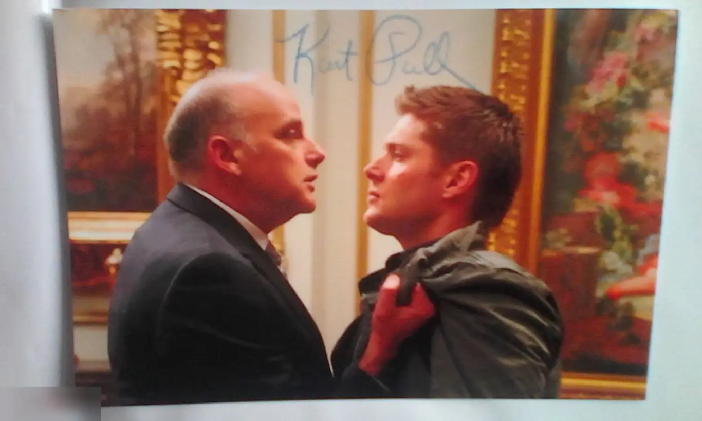 Курт Фуллер автограф на фото Сверхъестественное