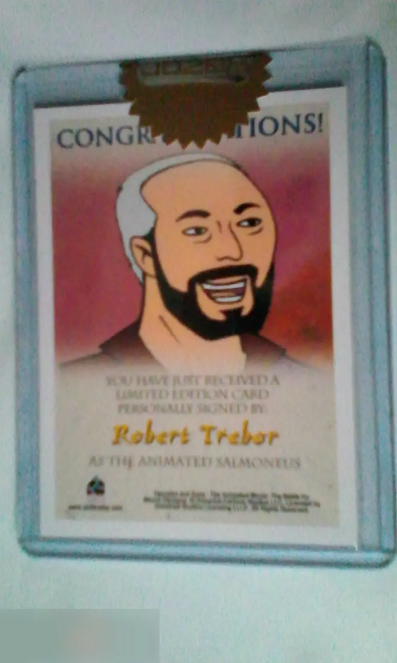 Роберт Требор лимитированная карточка с автографом 1