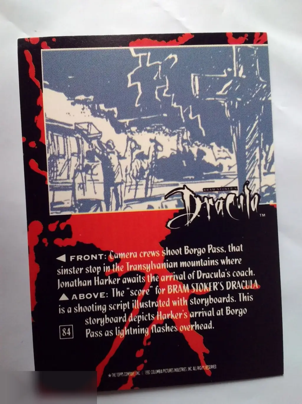 Фрэнсис Форд Коппола автограф на карточке Дракула 1