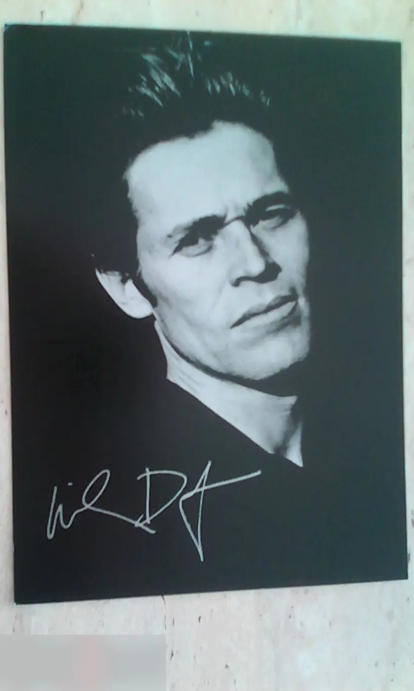 Уиллем Дефо напечатанный автограф принт