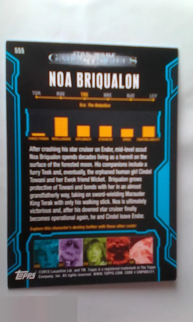 Уилфорд Бримли автограф на карточке Звёздные войны 1