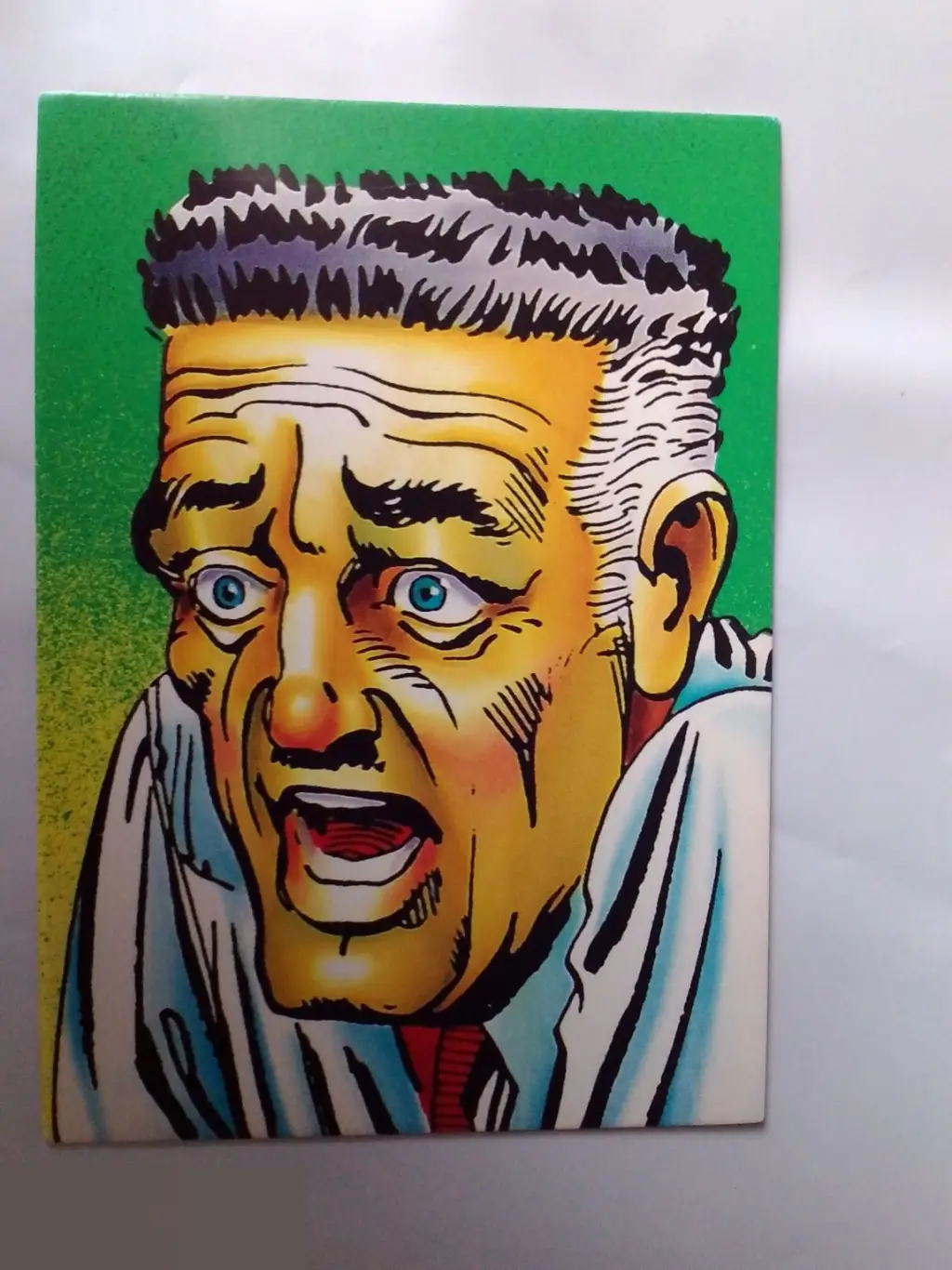 Эдвард Эснер автограф на карточке Человек-паук 1