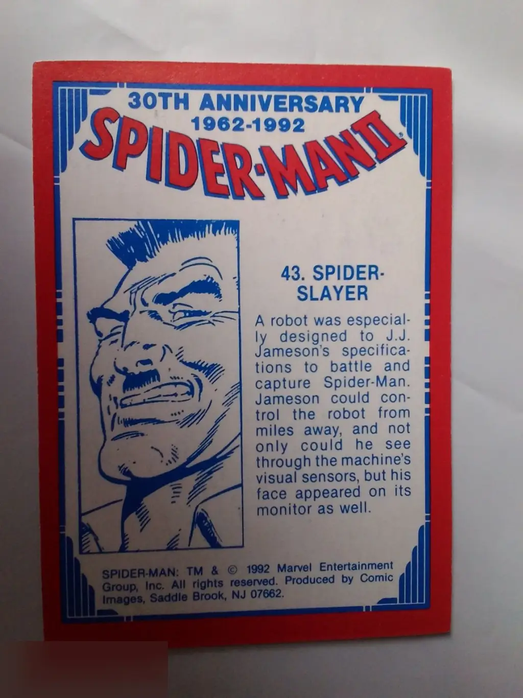 Эдвард Эснер автограф на карточке Человек-паук 1