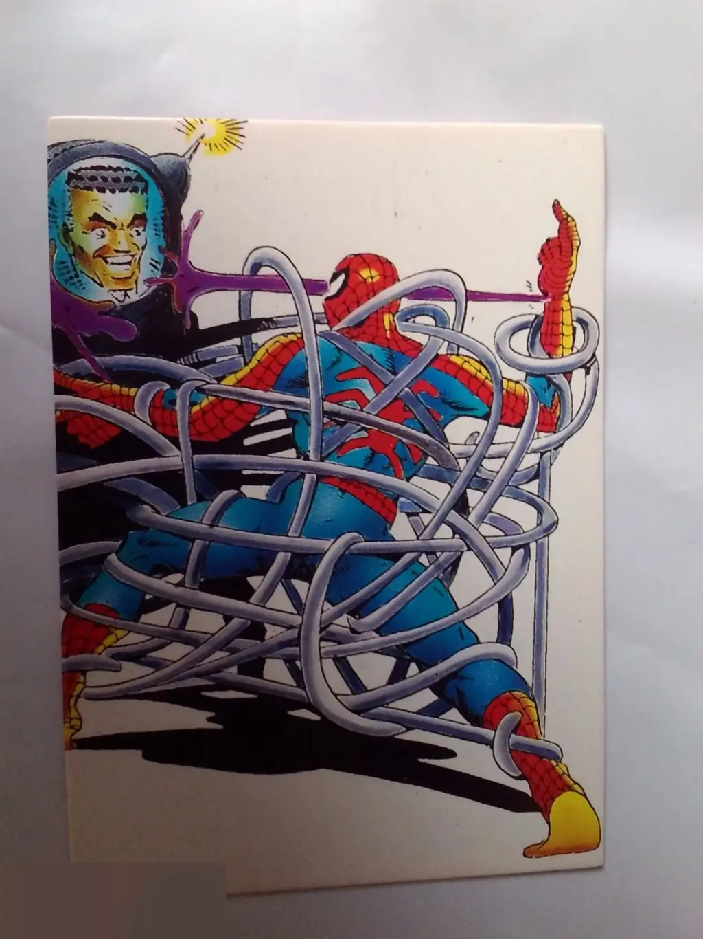 Эдвард Эснер автограф на карточке Человек-паук 1