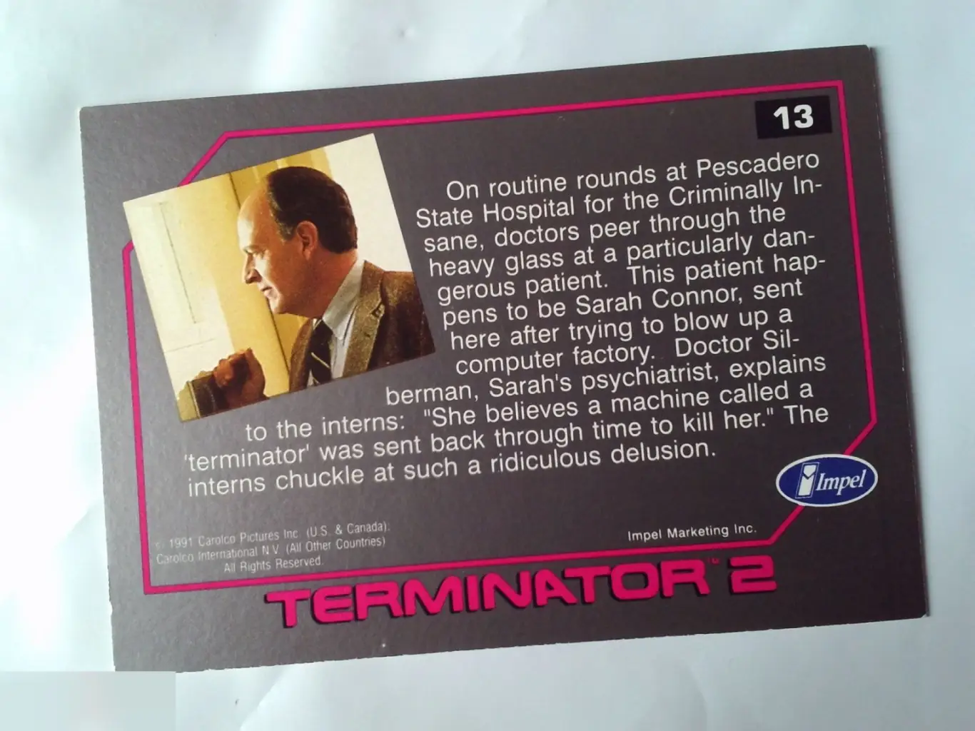 Эрл Боэн автограф на карточке Терминатор 2 1