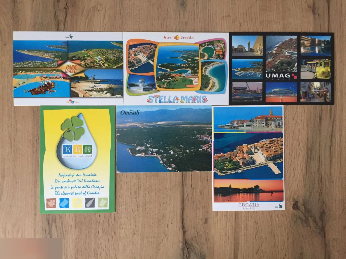 Хорватия 6 чистых открыток