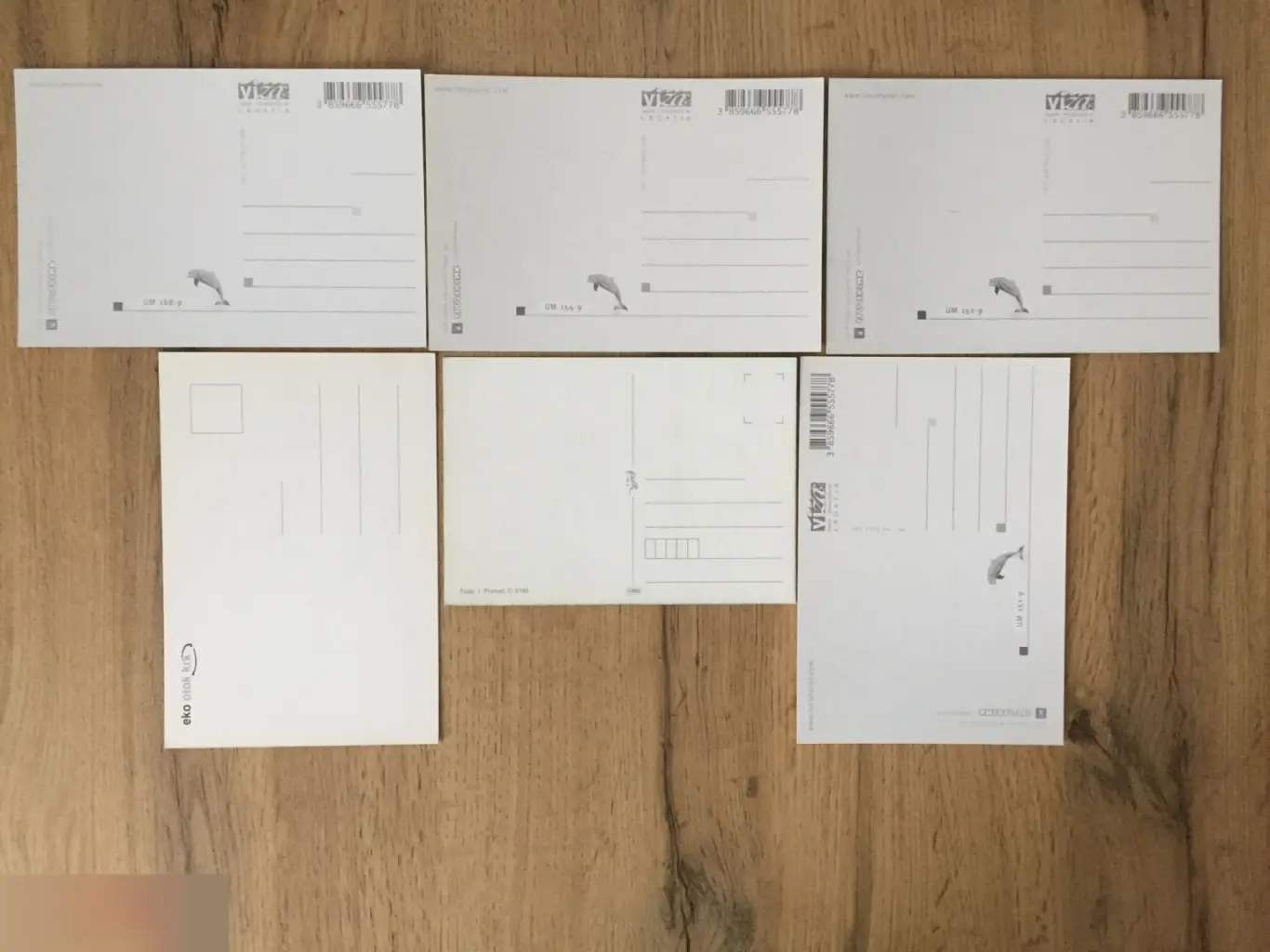 Хорватия 6 чистых открыток 1