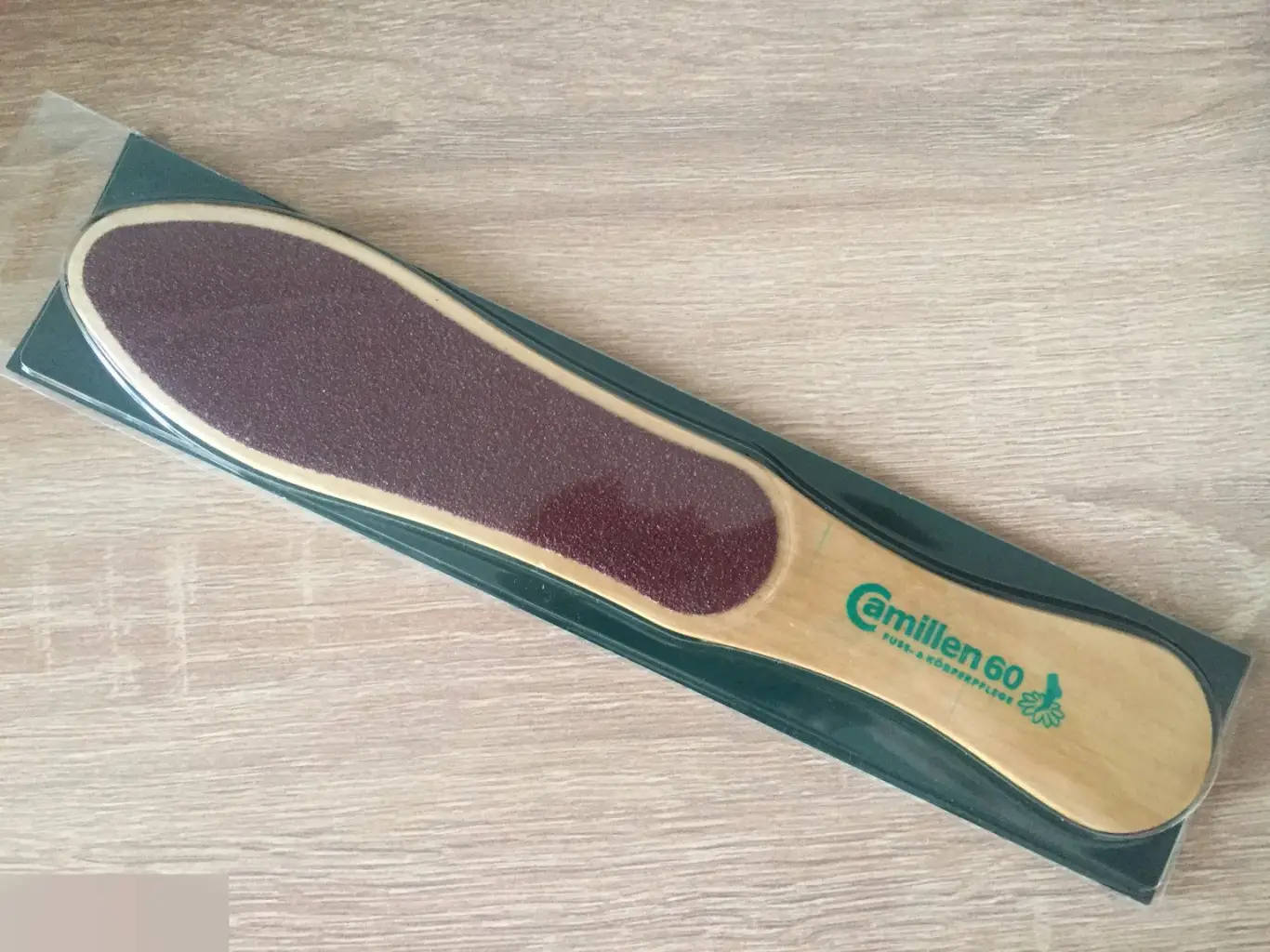 Мозольная пилка деревянная новая