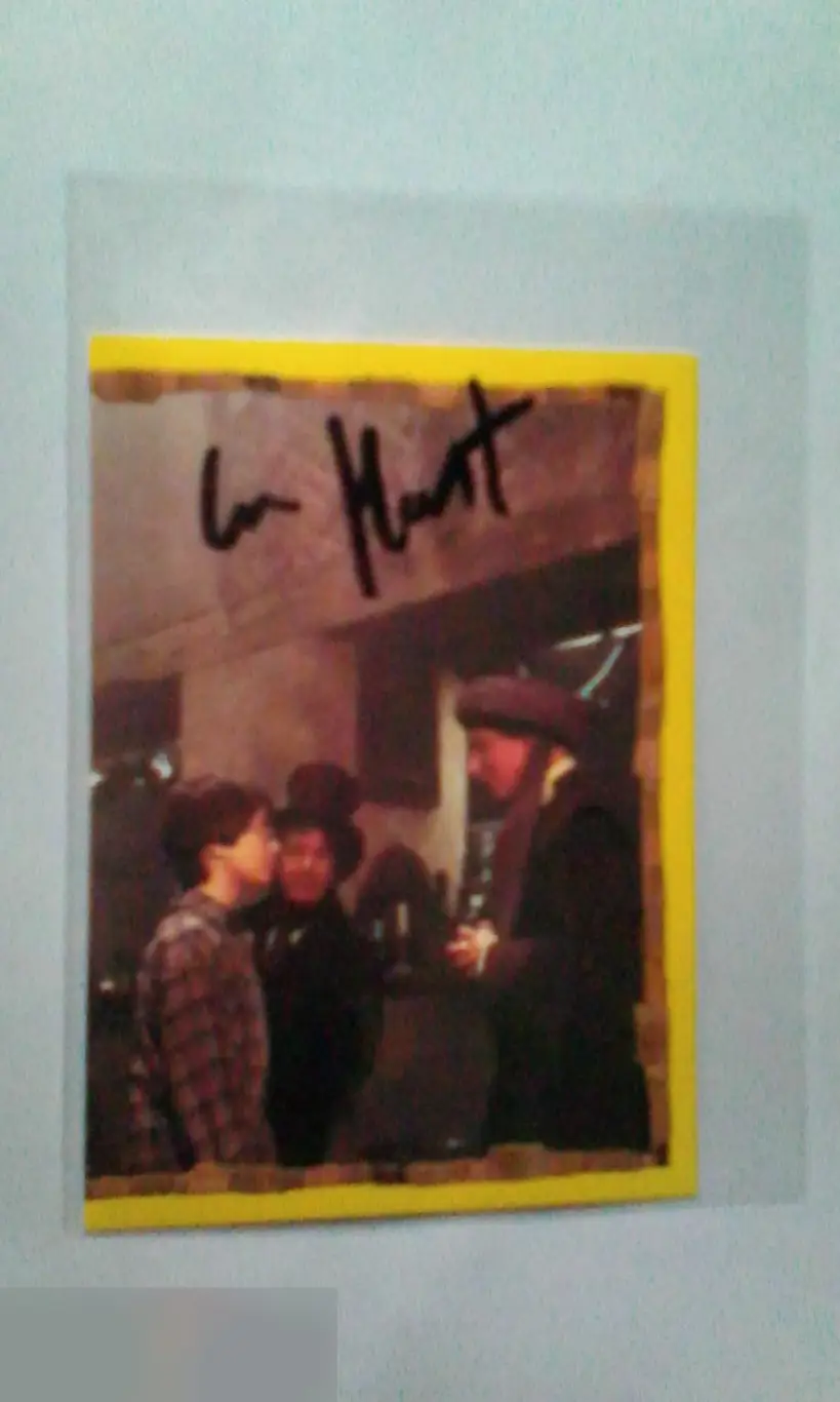 Иэн Харт автограф на наклейке Гарри Поттер