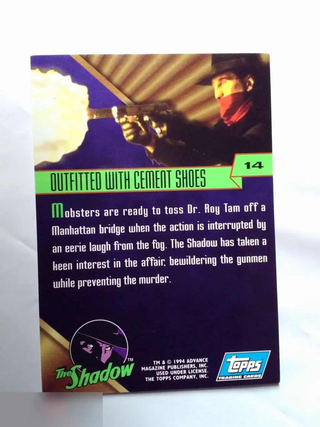 Саб Шимоно автограф на карточке Тень 1