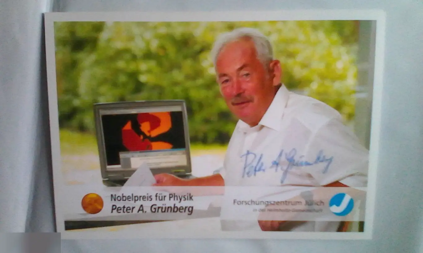 Петер Грюнберг автограф