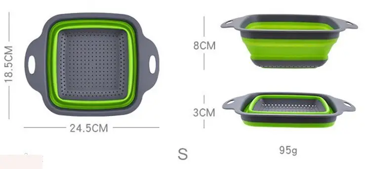 Дуршлаг складной синий новый 2