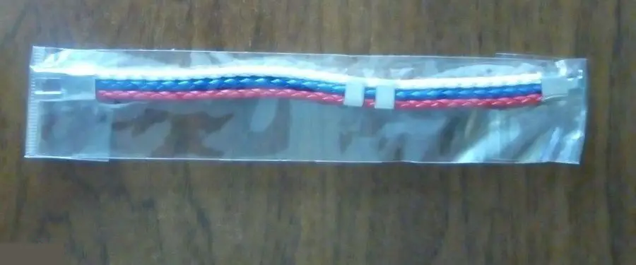 Триколор флаг России браслет унисекс