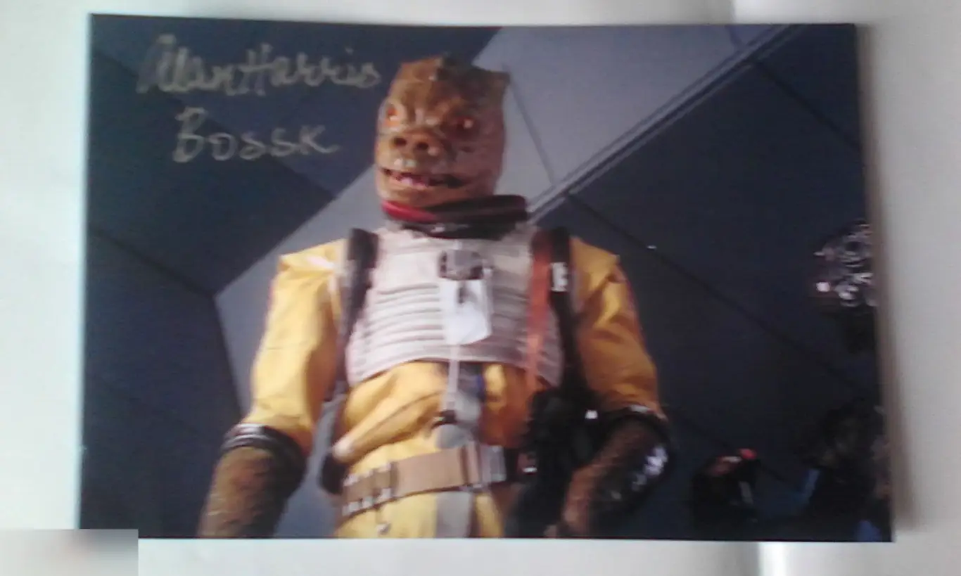 Алан Харрис автограф на фото Звёздные Войны