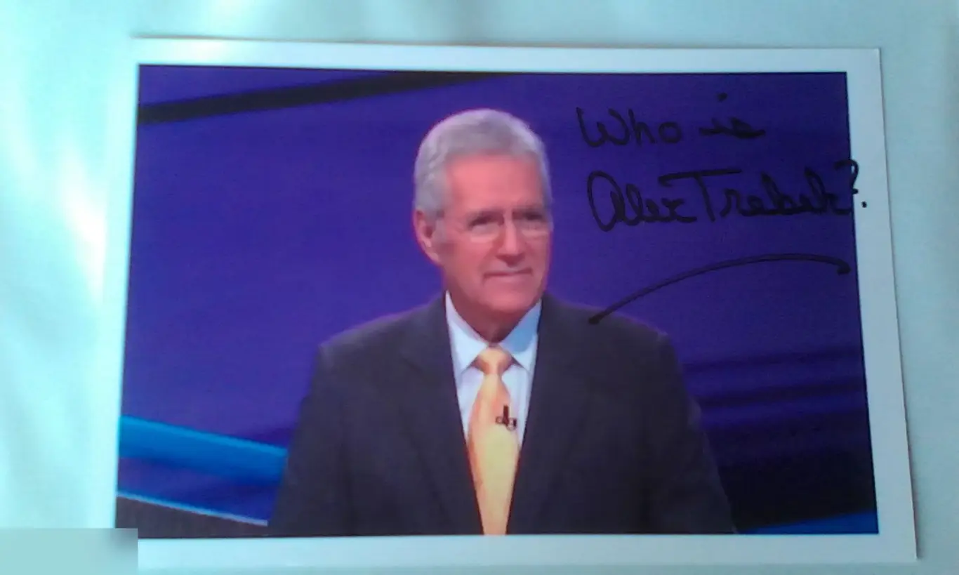 Алекс Требек автограф