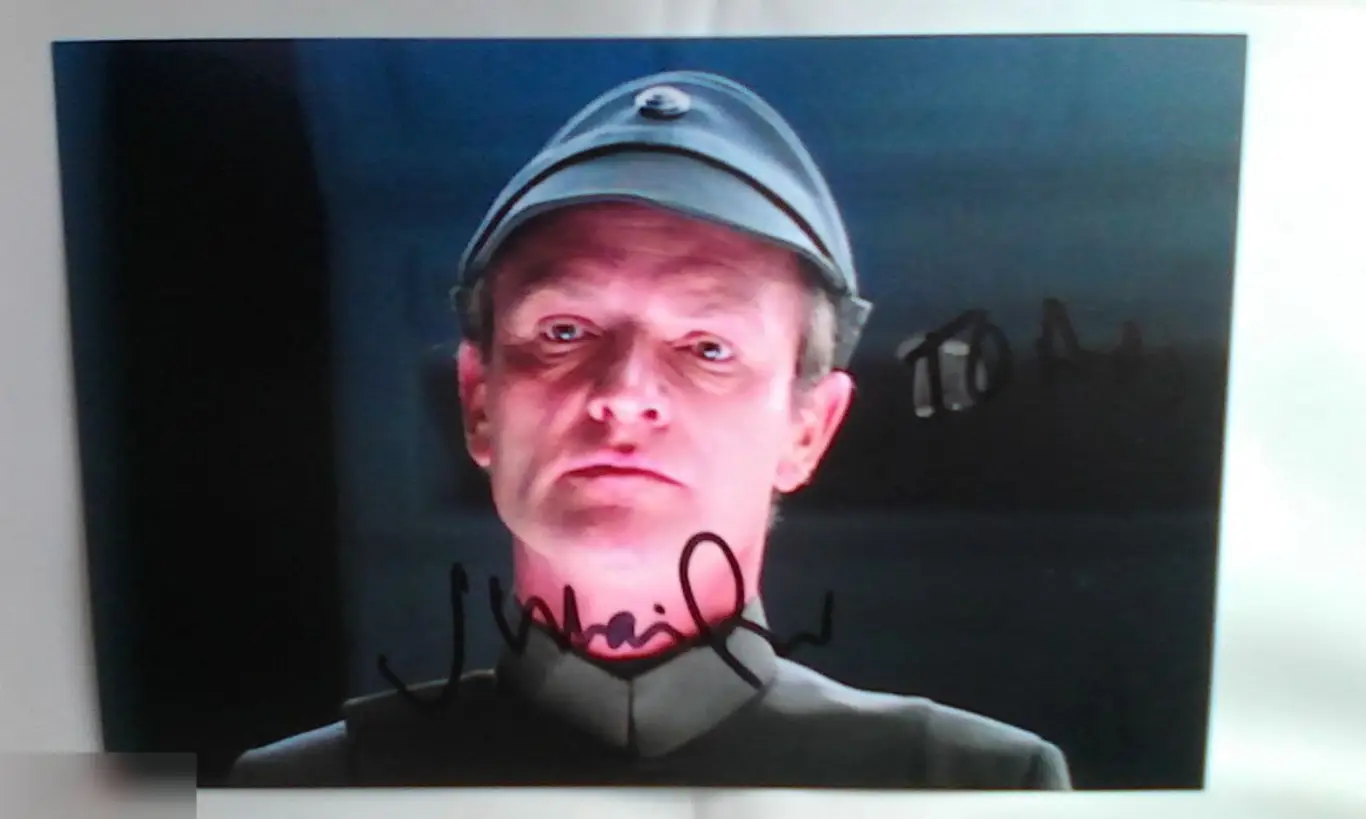 Джулиан Гловер автограф на фото Звёздные Войны