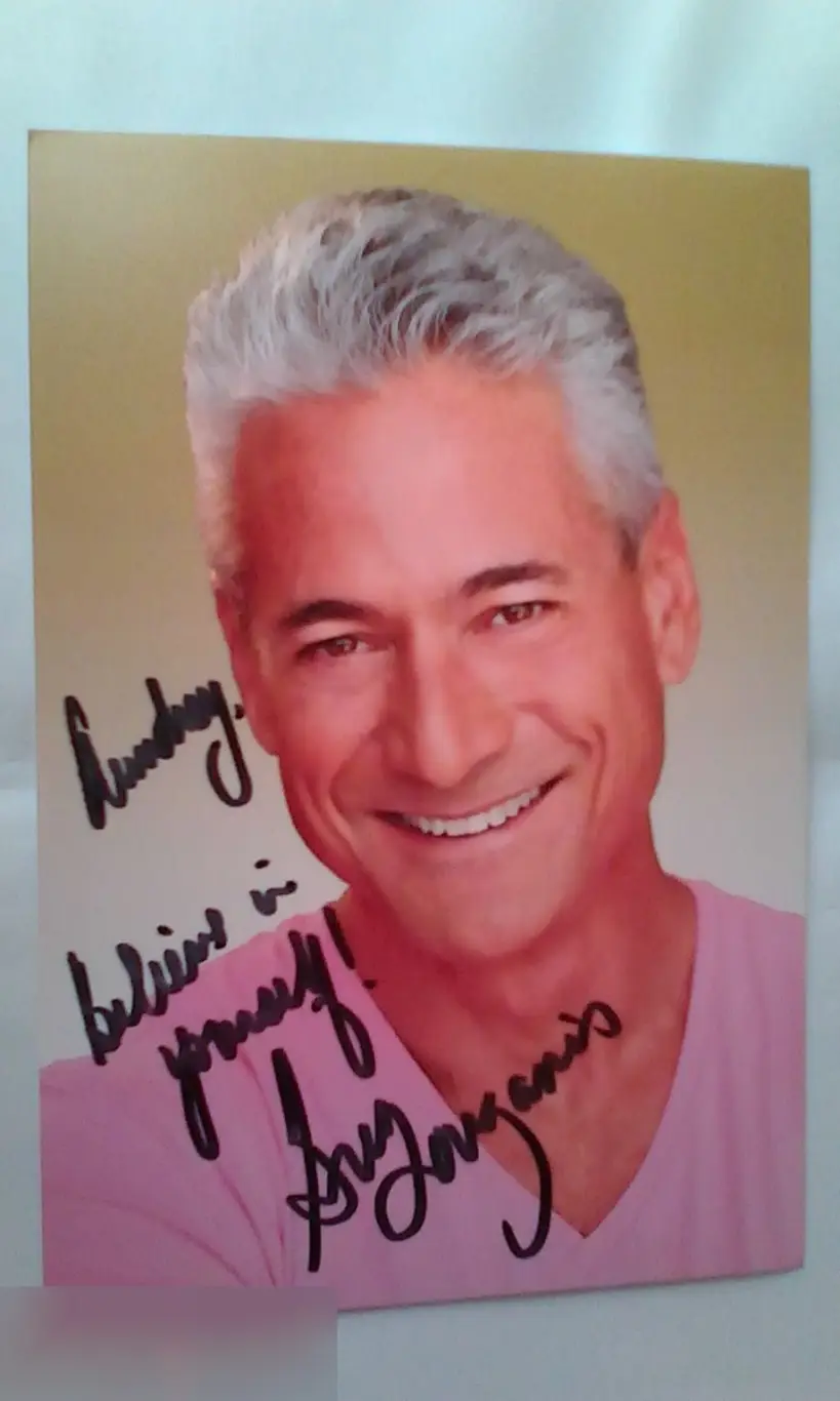 Грег Луганис автограф на фото