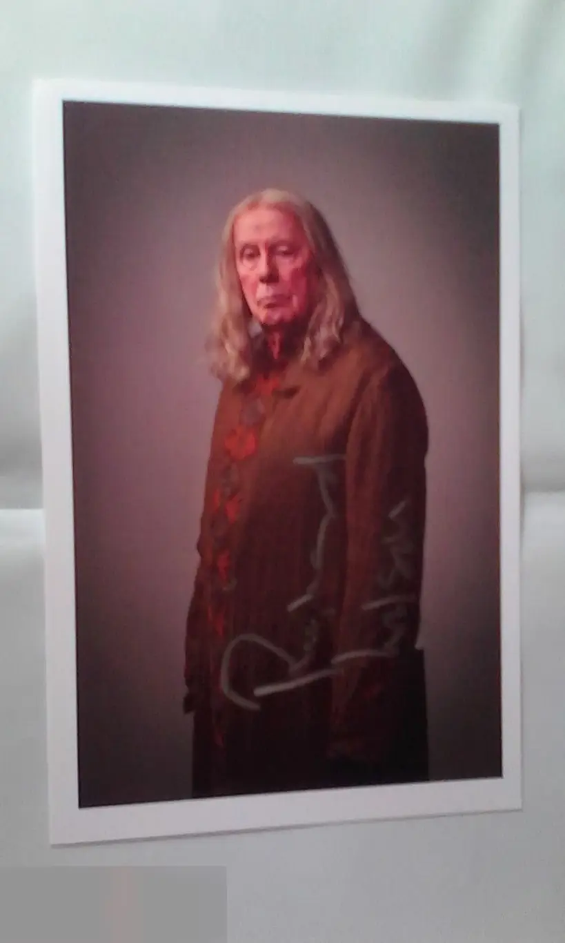 Ричард Уилсон автограф Мерлин