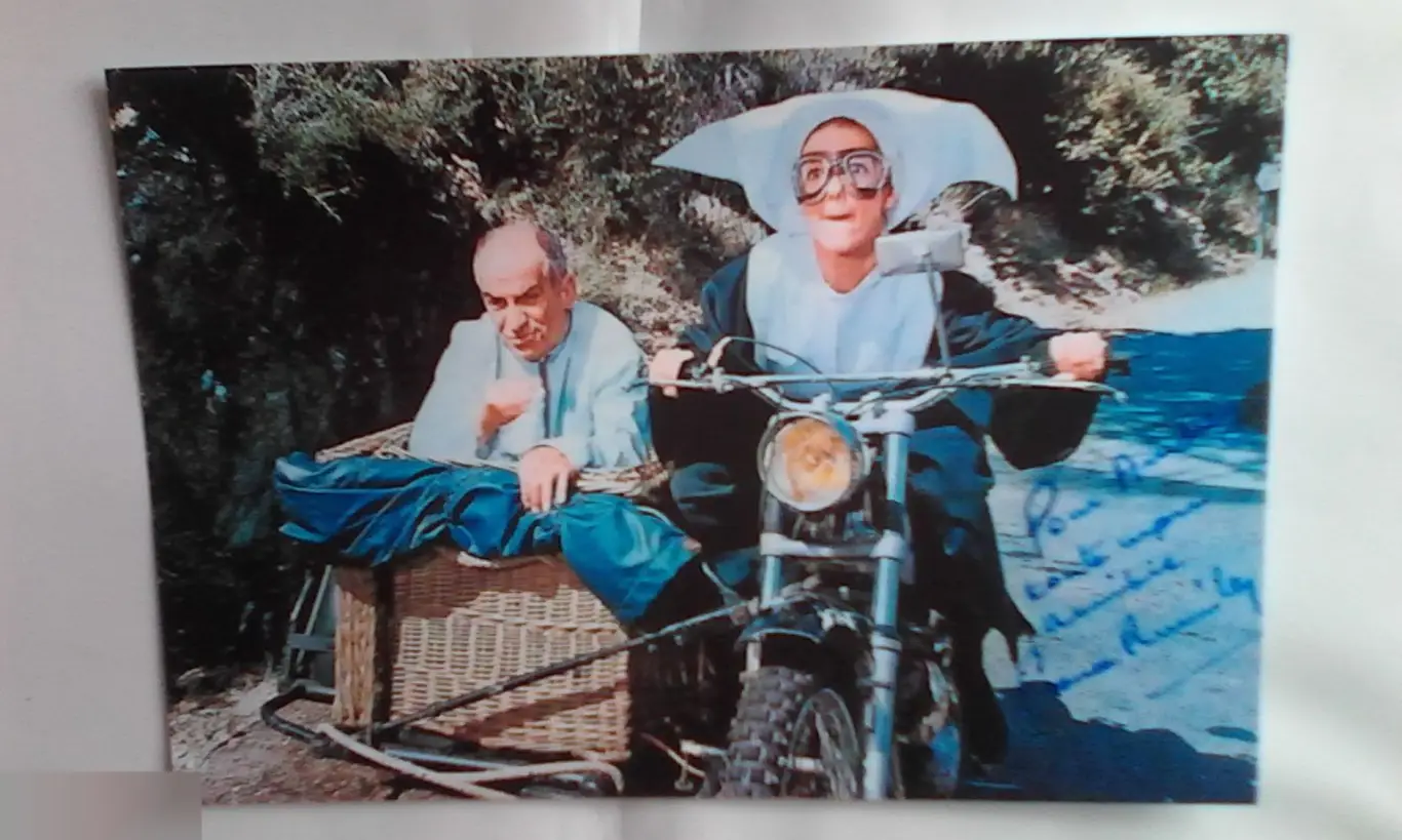 Франс Румилли автограф на фото Жандарм