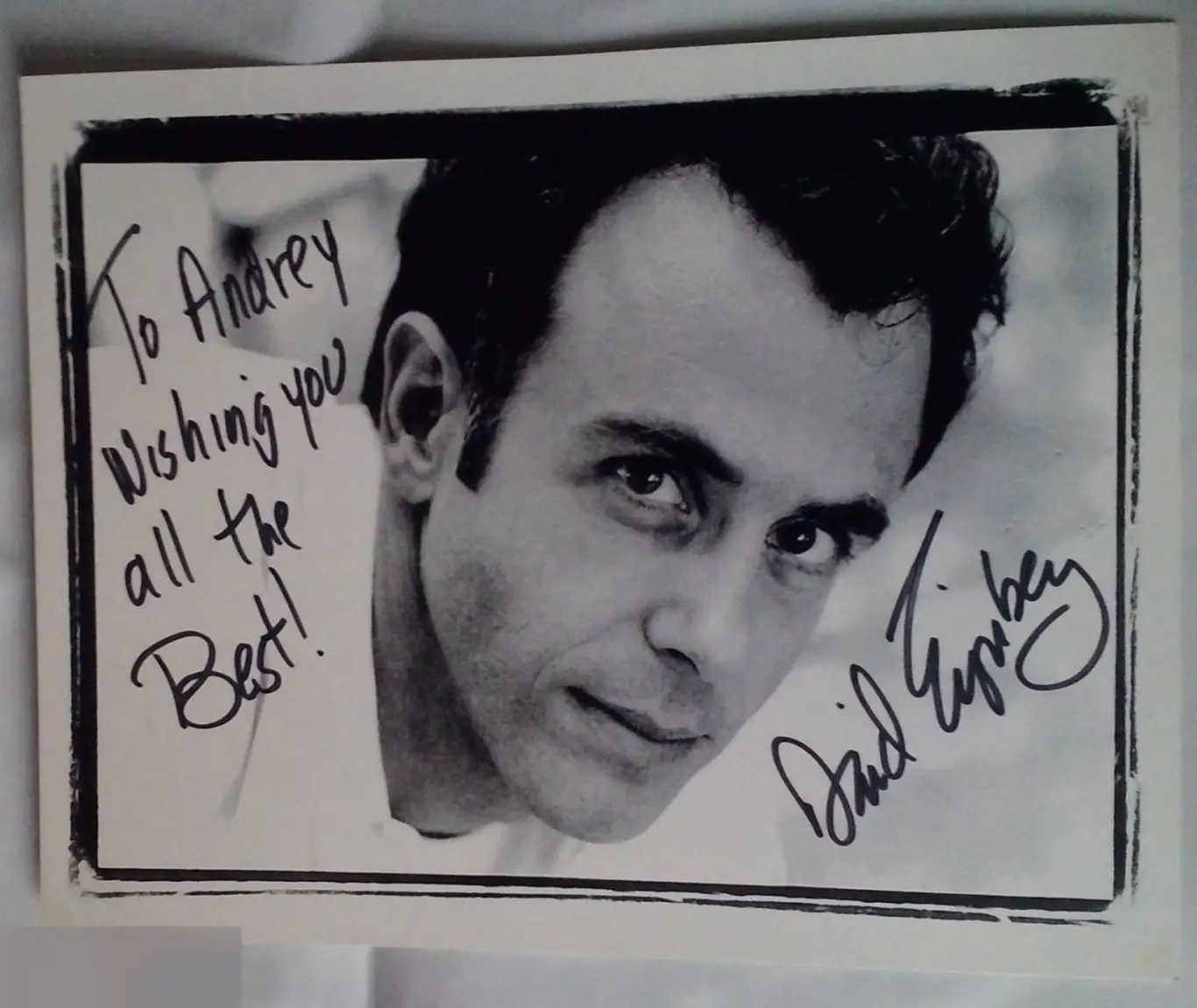 Дэвид Эйгенберг автограф на фото