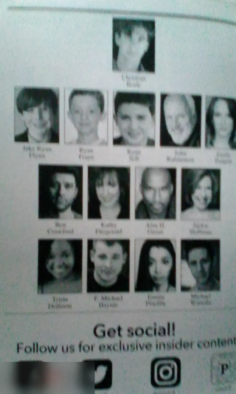 Автографы актёров Charlie and the Chocolate Factory Бродвей Кристиан Борль и другие 2