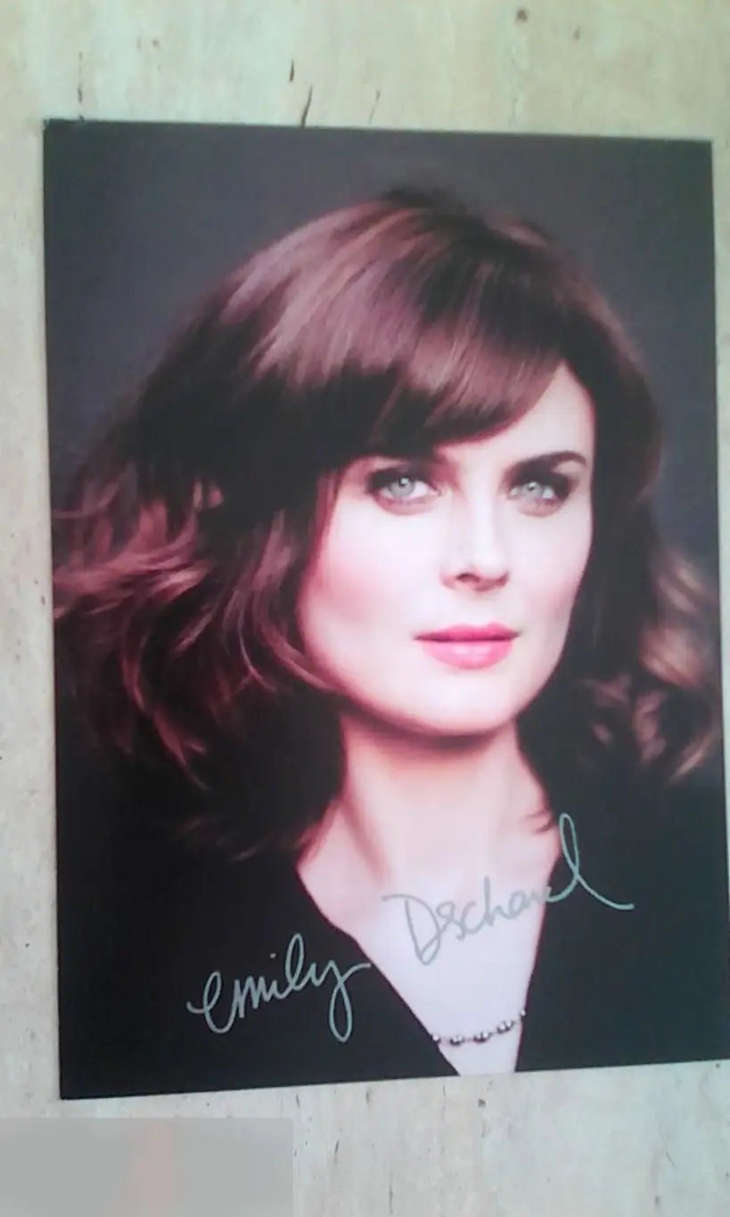 Эмили Дешанель напечатанный автограф принт
