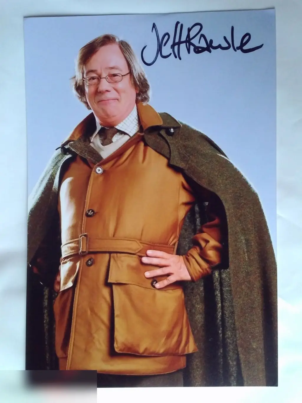 Джефф Роул автограф на фото Гарри Поттер и Кубок огня