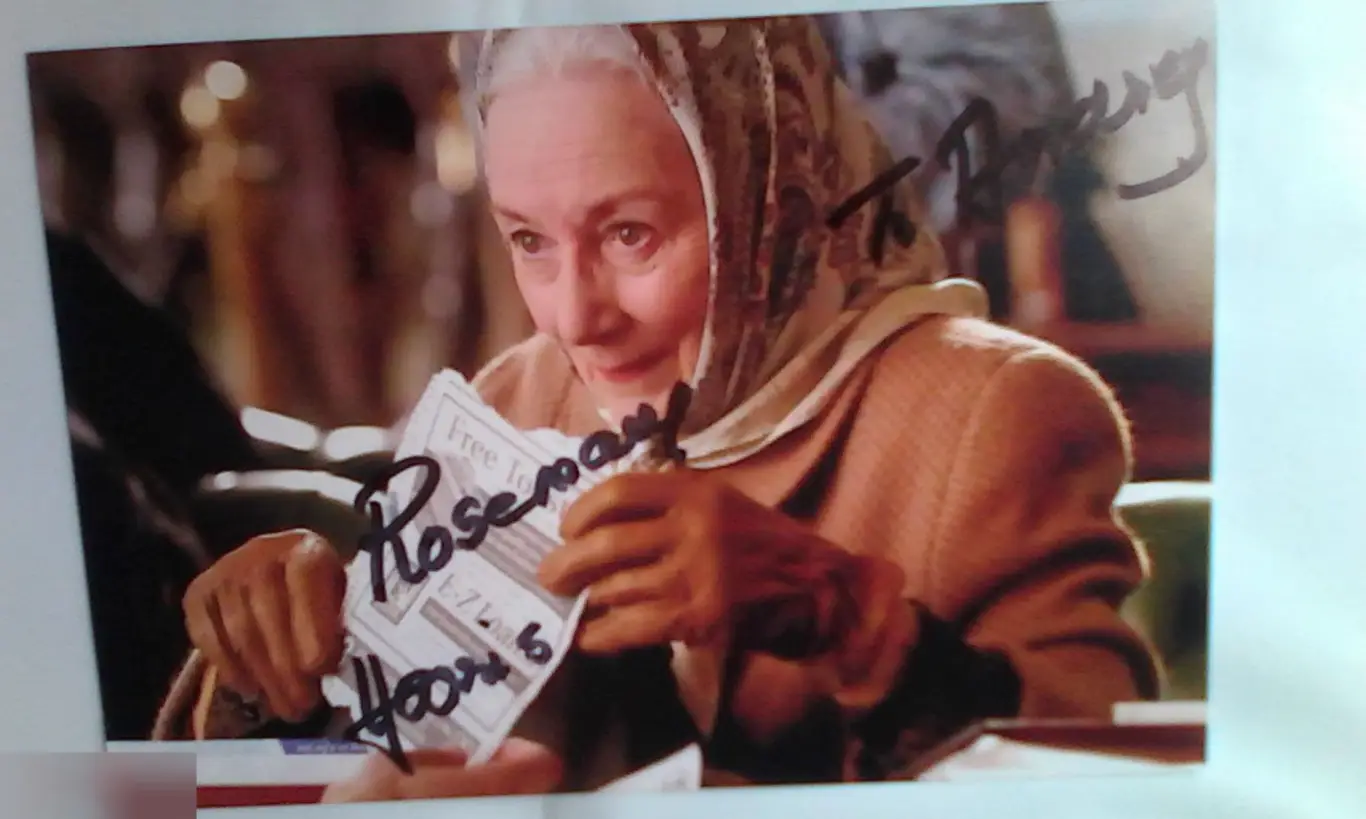 Розмари Харрис автограф на фото Человек-паук