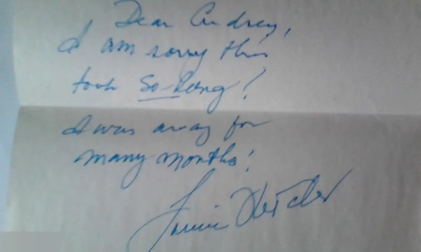 Луиза Флетчер Пролетая над гнездом кукушки автограф записка