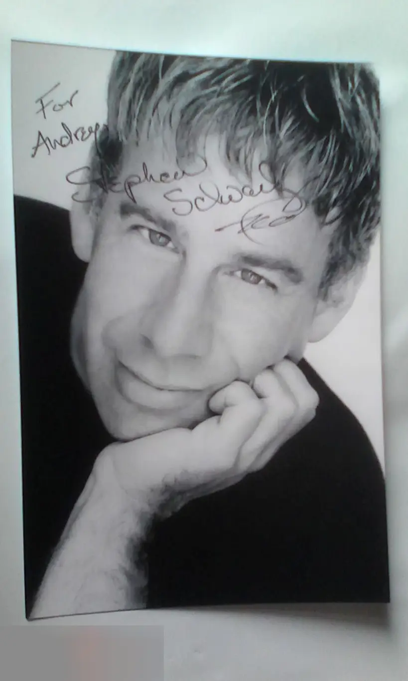 Стивен Шварц автограф на фото