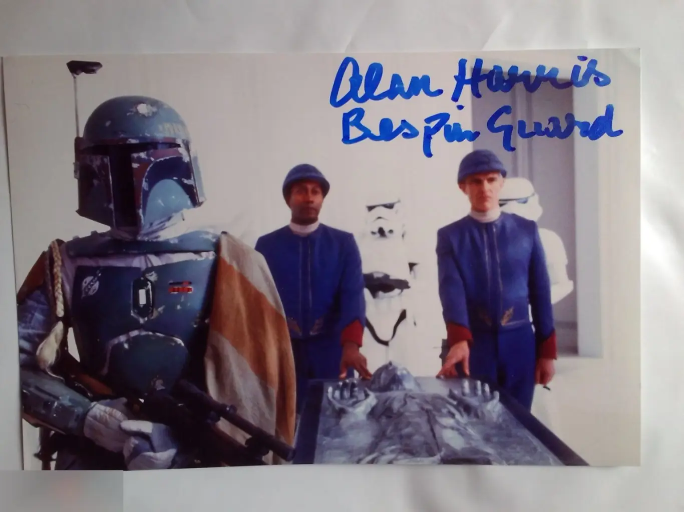 Алан Харрис автограф на фото Звёздные Войны