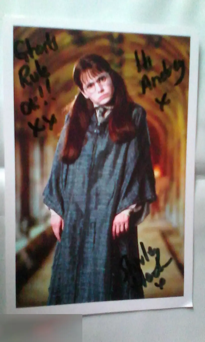 Ширли Хендерсон автограф Гарри Поттер