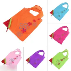 Складная сумка клубника розовая