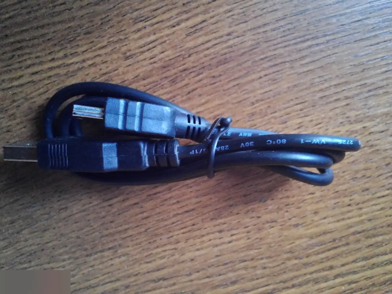 Кабель USB mini-USB 80 см 1