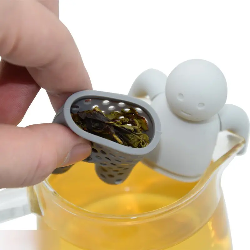 Ситечко для чая человек серый 2