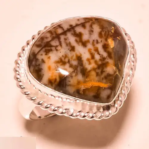 Серебряное кольцо с опалом проба 925