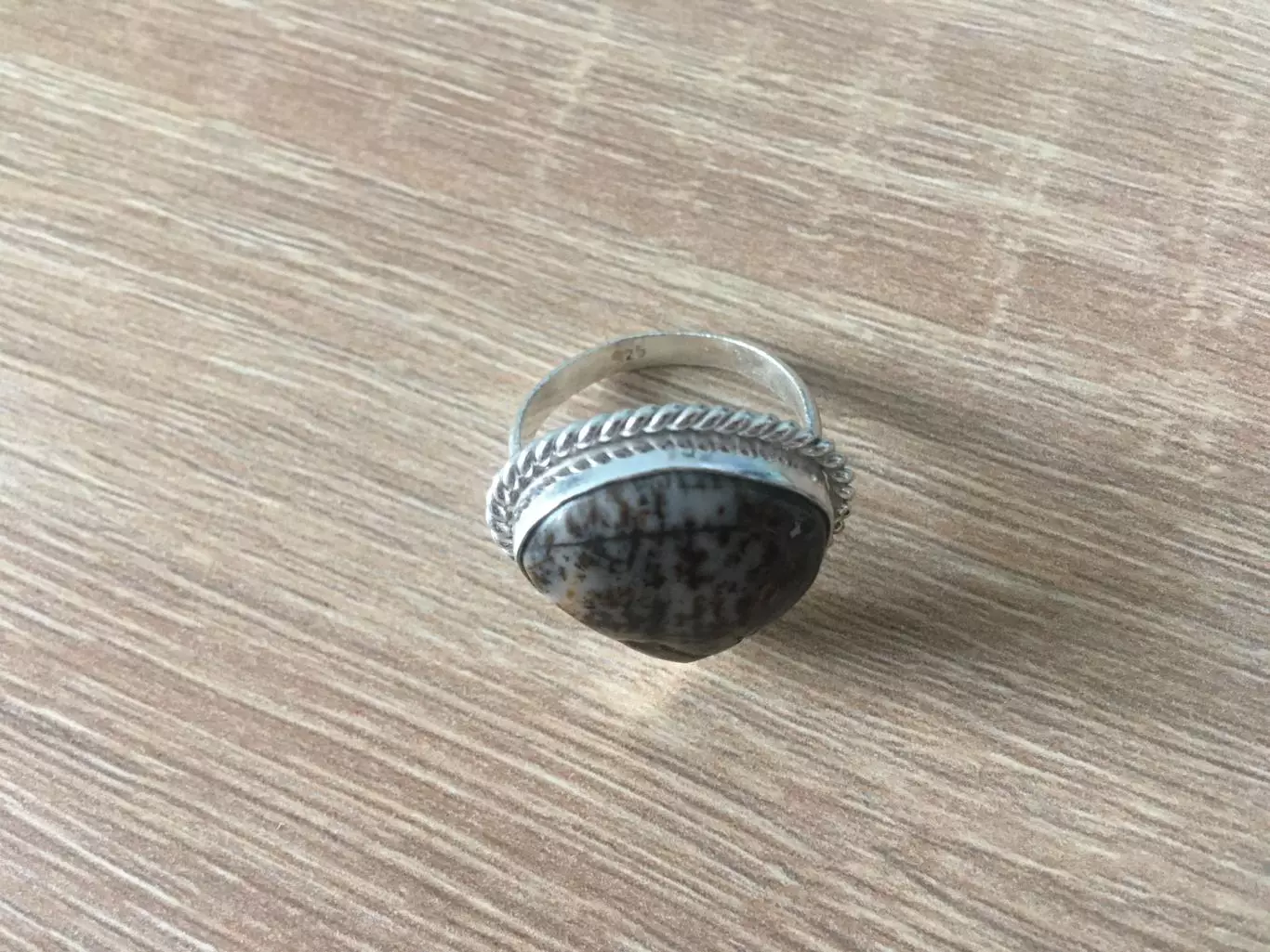 Серебряное кольцо с опалом проба 925