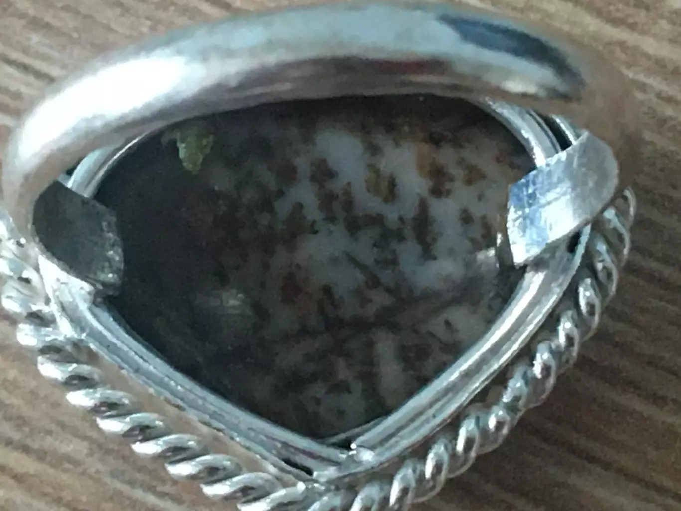 Серебряное кольцо с опалом проба 925 3