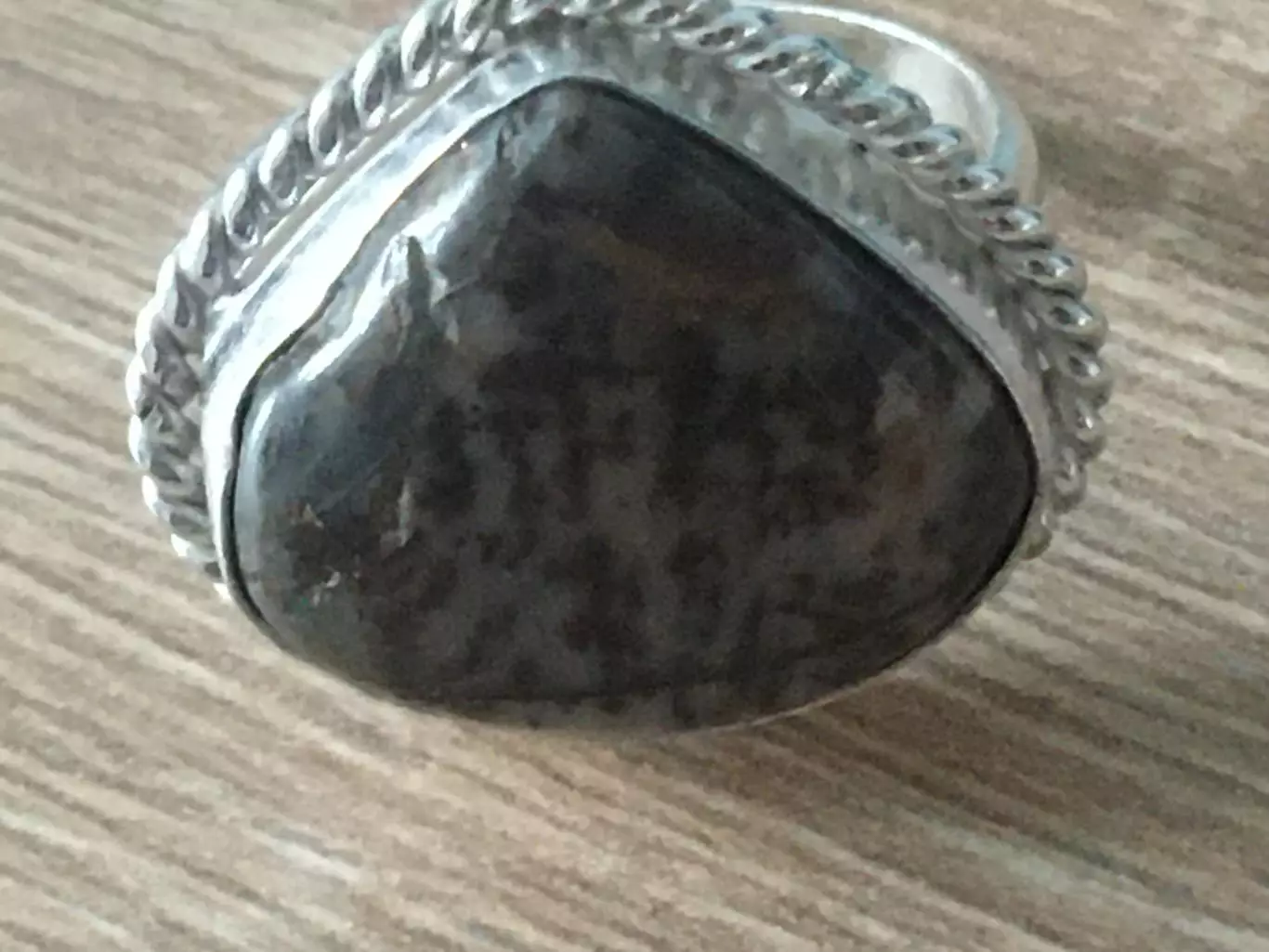 Серебряное кольцо с опалом проба 925 4
