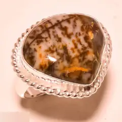 Серебряное кольцо с опалом проба 925